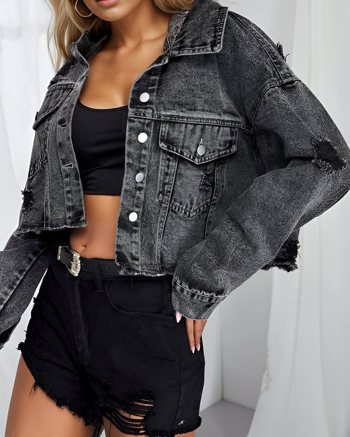 Luvik | Denim Kort jakke