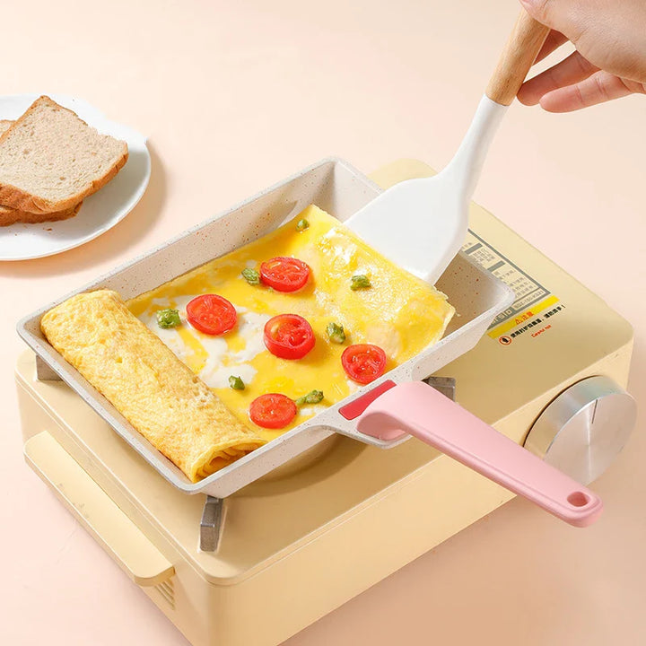 8" Aluminium Firkantet Non Stick Stekepanne Mini Pannekake Kjøkkenutstyr | Luvikno