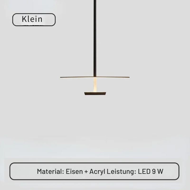 Minimalistisk Ring Pendellampe, Moderne LED Hængelampe til Spisestue & Kontor | Luvikno