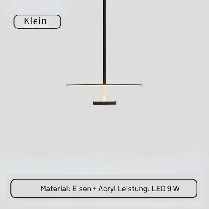 Minimalistisk Ring Pendellampe, Moderne LED Hængelampe til Spisestue & Kontor | Luvikno
