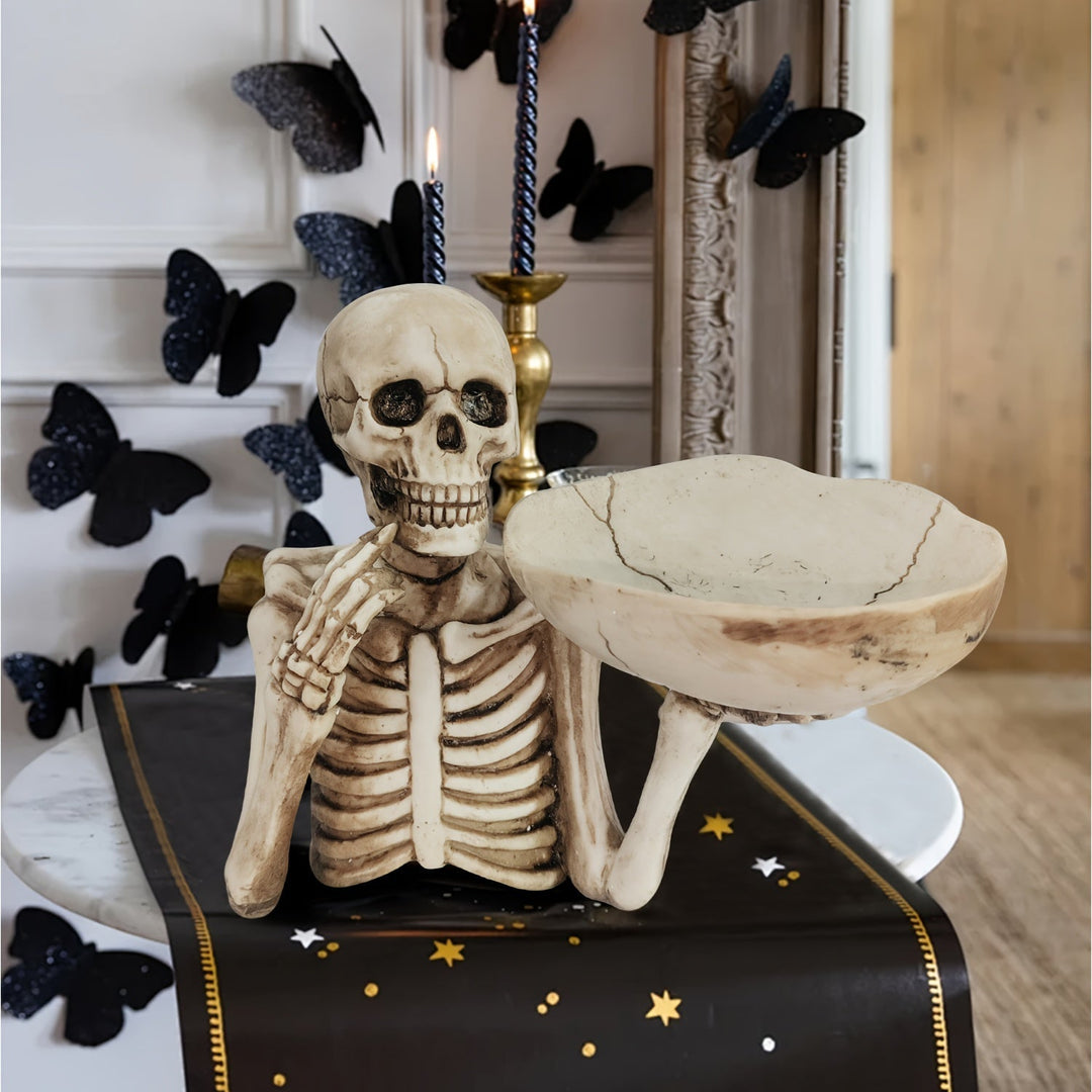 GhoulBowl Hodeskallebolle – Har Halloween godteribolle og gothisk dekorasjon | Luvikno