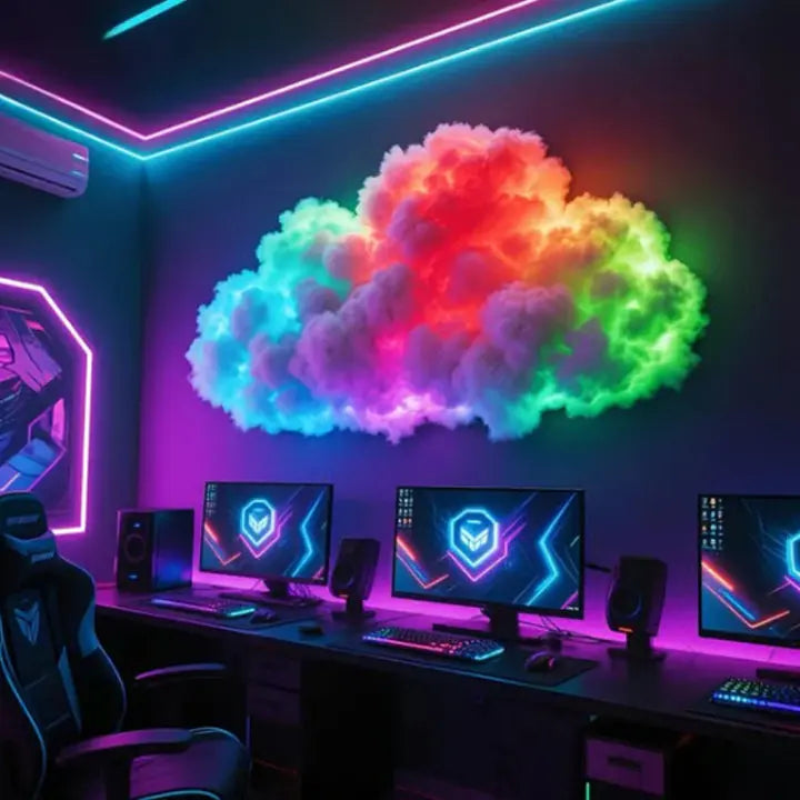 Luvikno | LED Cloud Magic Light — Fordyp deg i magisk ro og fortryllende øyeblikk av velvære