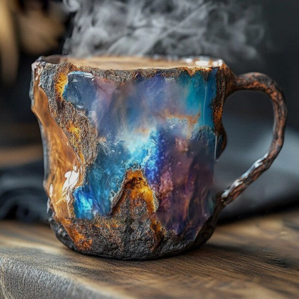 Luvikno | Håndlagde Kaffe kopper laget av Mineral Krystall, Isolert, Mikrobølgeovn Sikker, 350-450 ml
