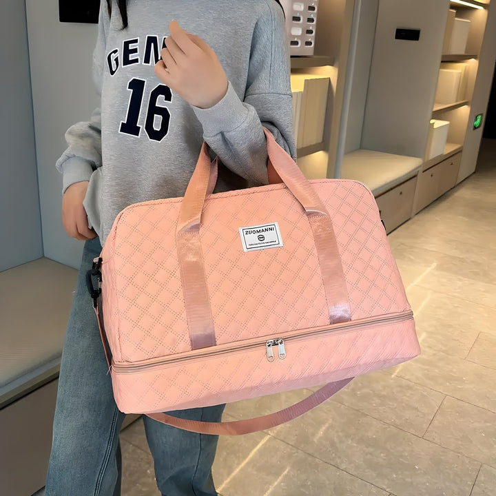 Luvikno | Romslig Weekend Duffel Bag | Vanntett, Multikompartments & Ideal for Korte Turer og Treningsøkter