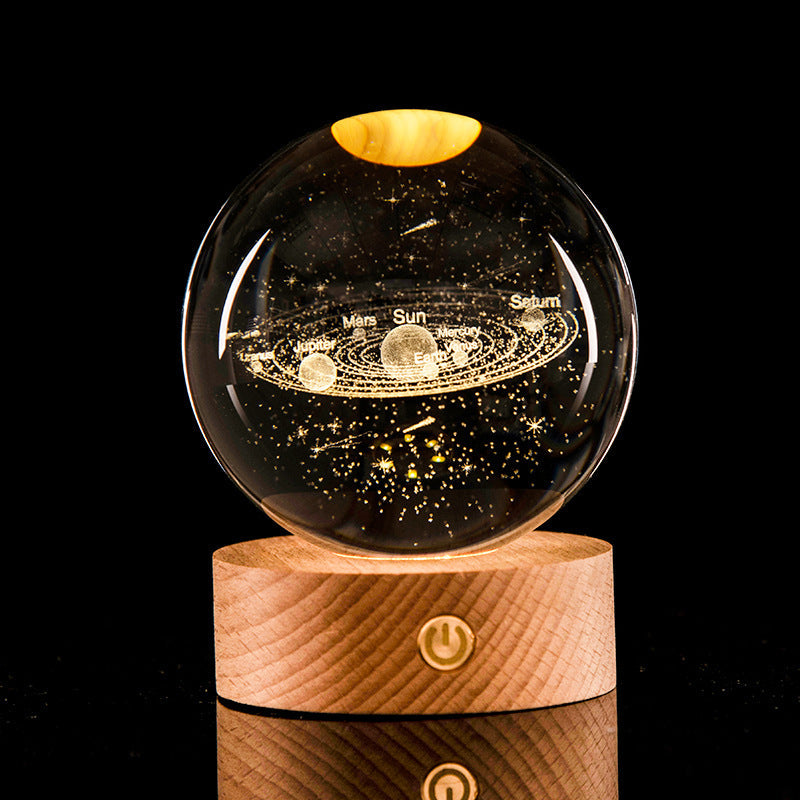 Galaxy Crystal Ball Lamp | Luvikno