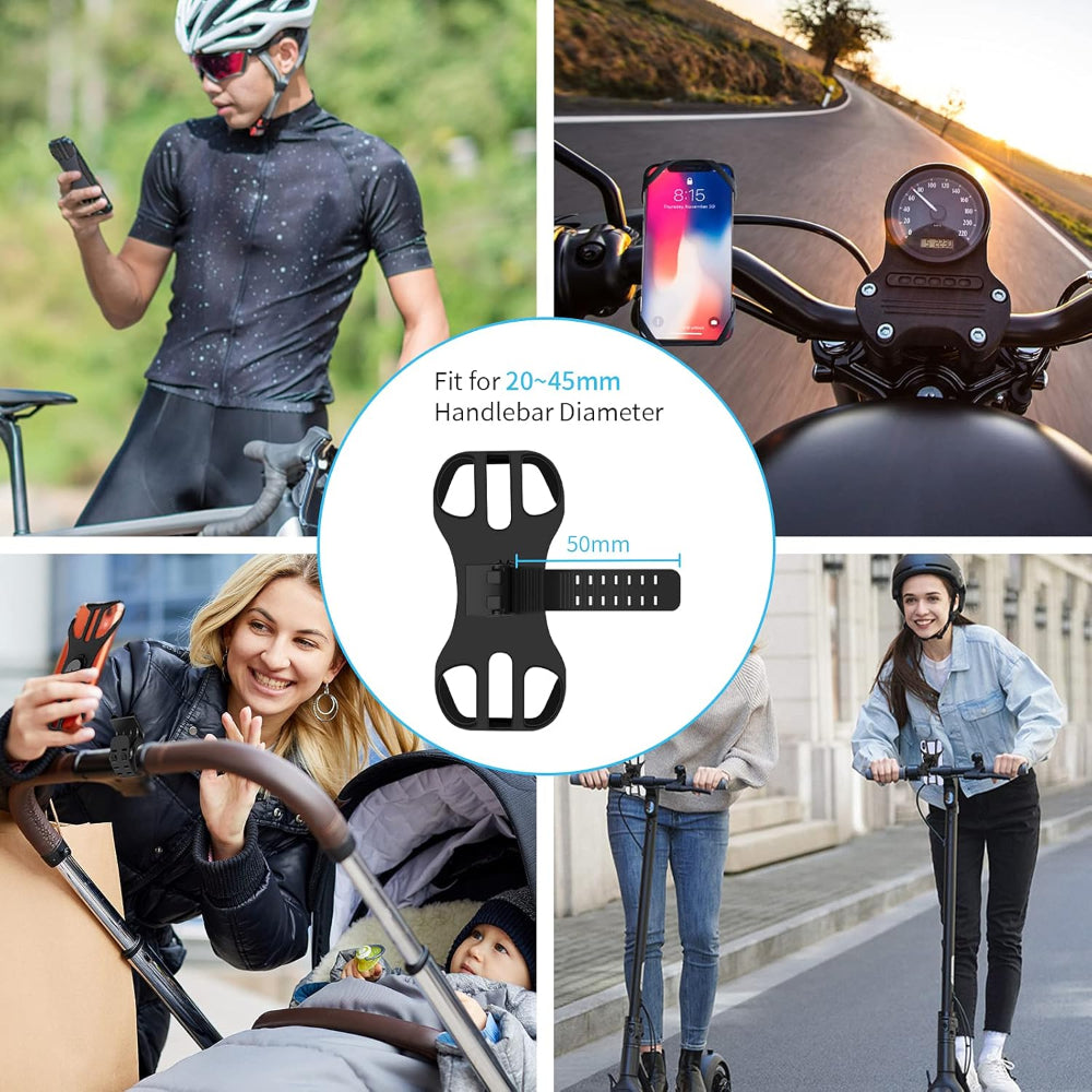 Sykkel telefonholder 360° roterbar avtakbar | Luvikno