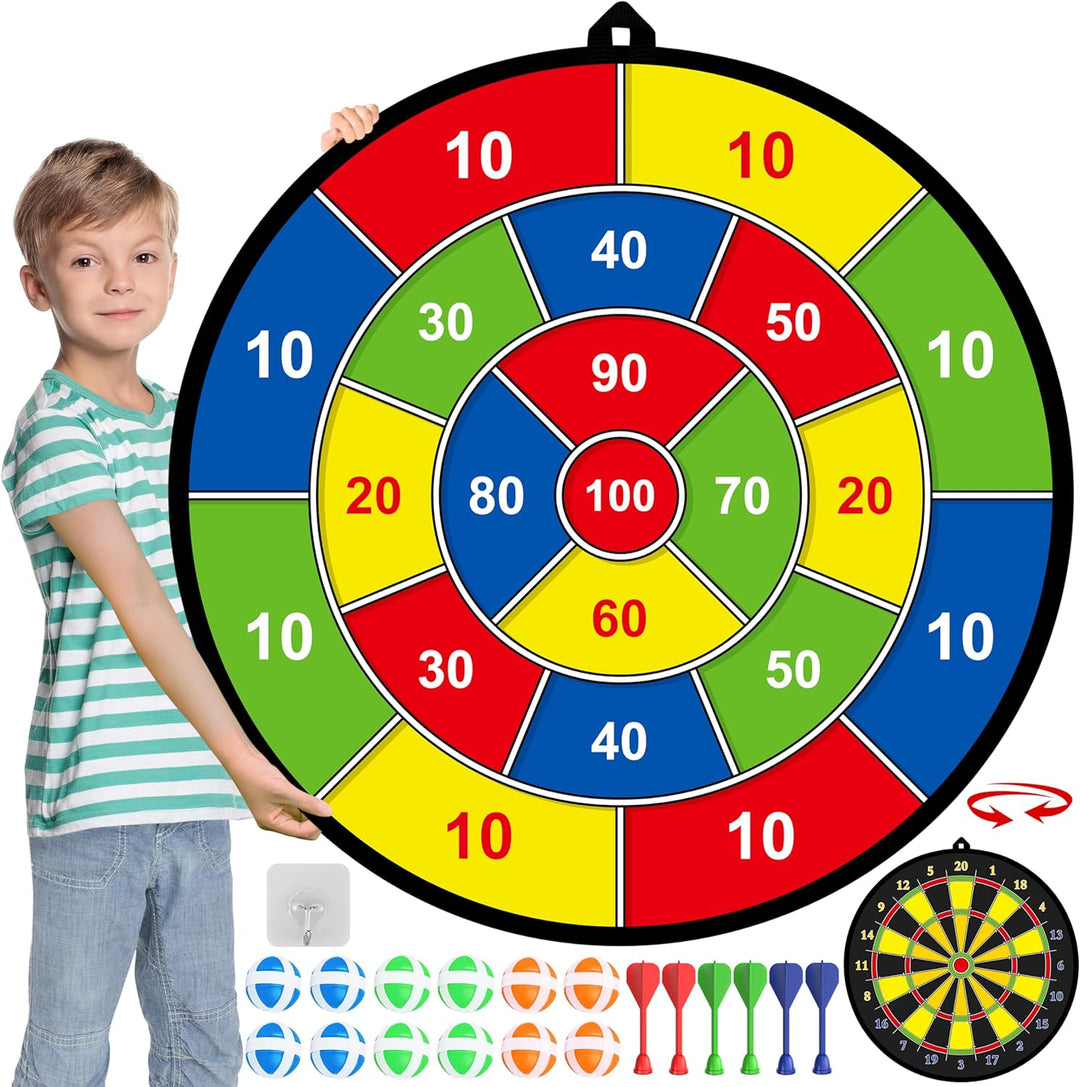 PlayTarget – Stort Barndartbrett med Klibende Darts Luvikno