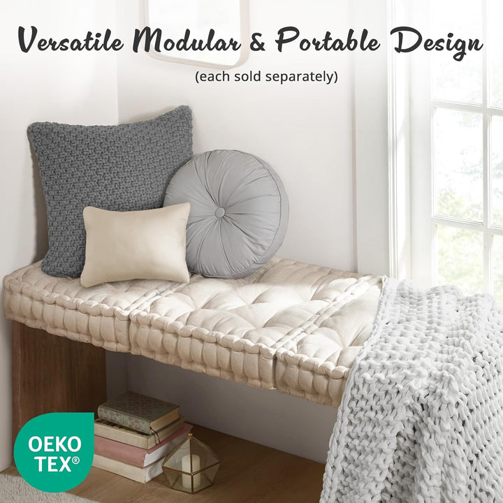 ZenComfort - Luxe Chenille Meditasjonspute for Gulvet Luvikno