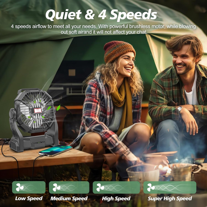 Bærbar oppladbar campinglykt | Luvikno