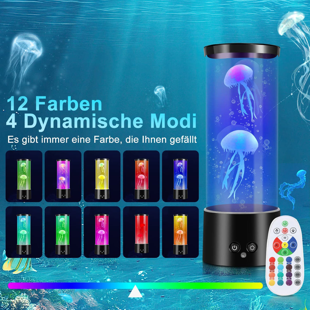 Jellyfish Lampe RGB med Fjernkontroll | Luvikno