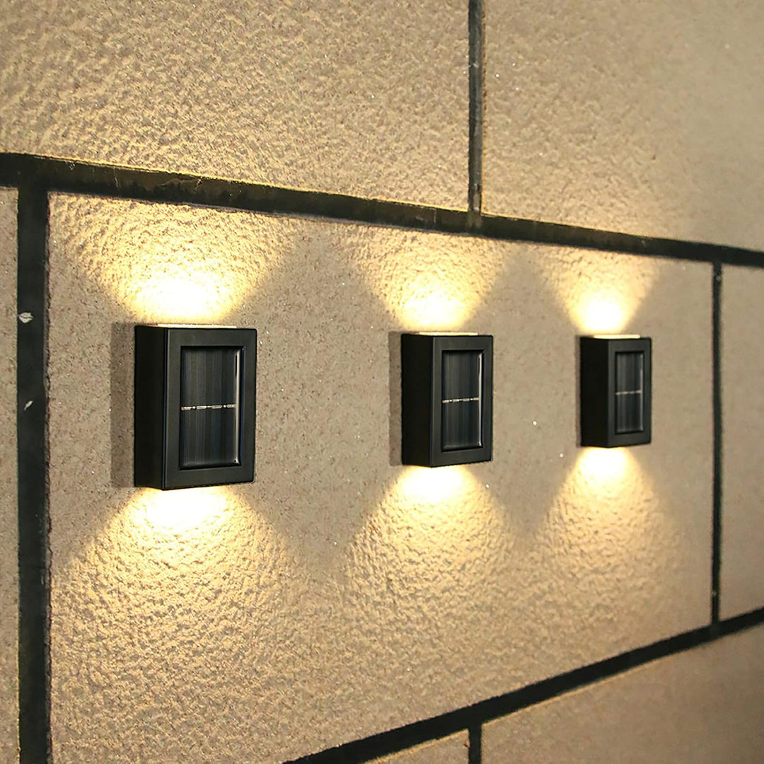 Luvikno | LuxeSolar Elegant LED Vegglampe | Bærekraftig solenergi med automatisk drift