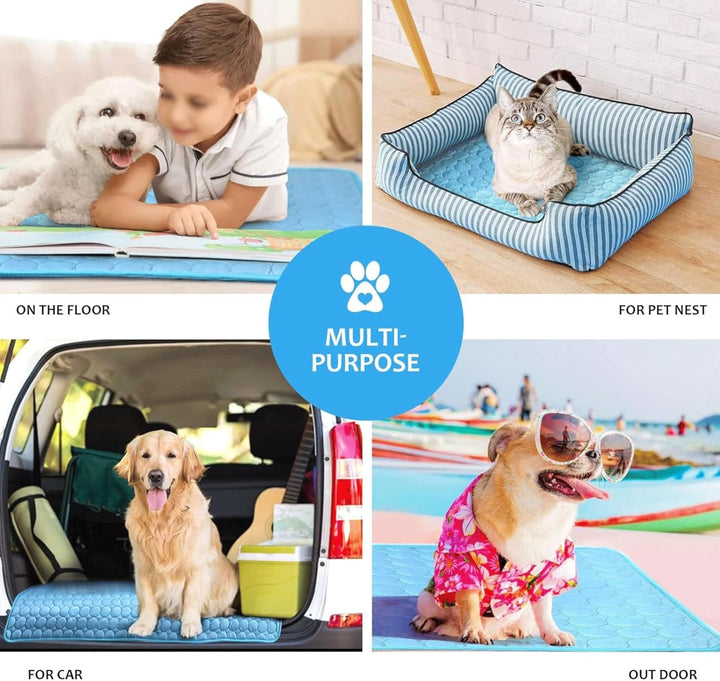 Ekstra stor hundekjølematte for sommerkomfort | Luvikno