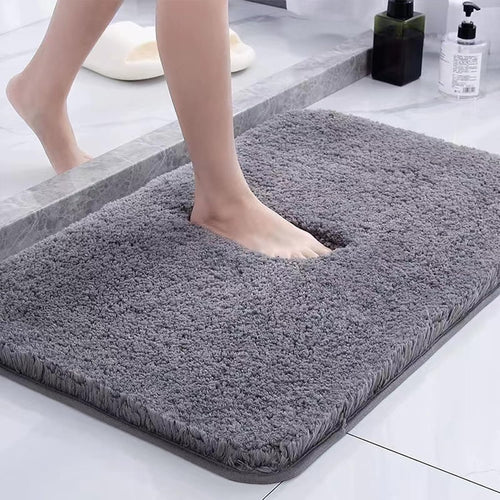 Tykk mikrofiber badematte - Myk, absorberende, sklisikker - Perfekt for bad og soverom | Luvikno