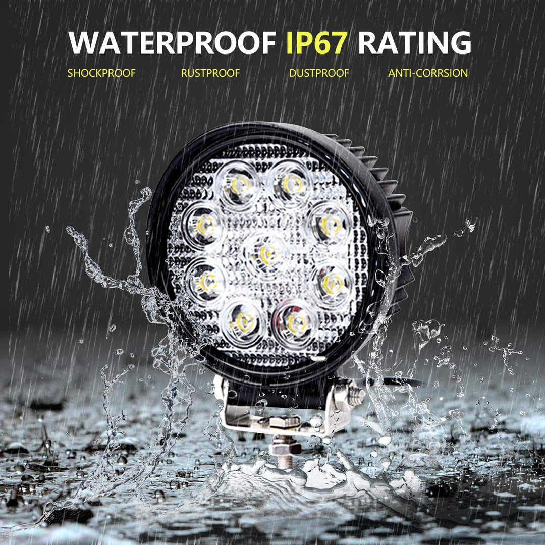 LED Arbeidslys 6X 27W Spotlight | Luvikno