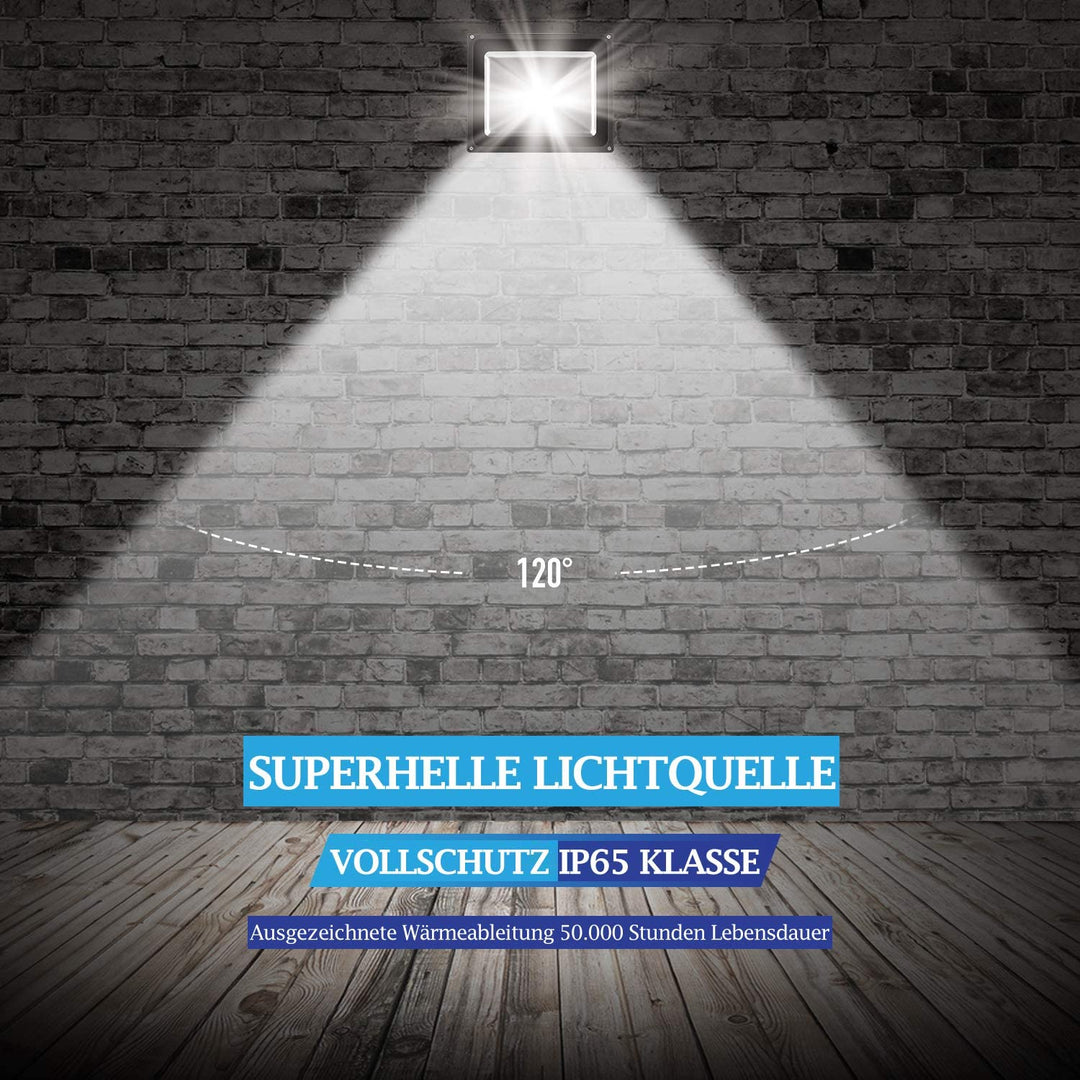 5X LED Flomlys Utendørs Spotlys | Luvikno