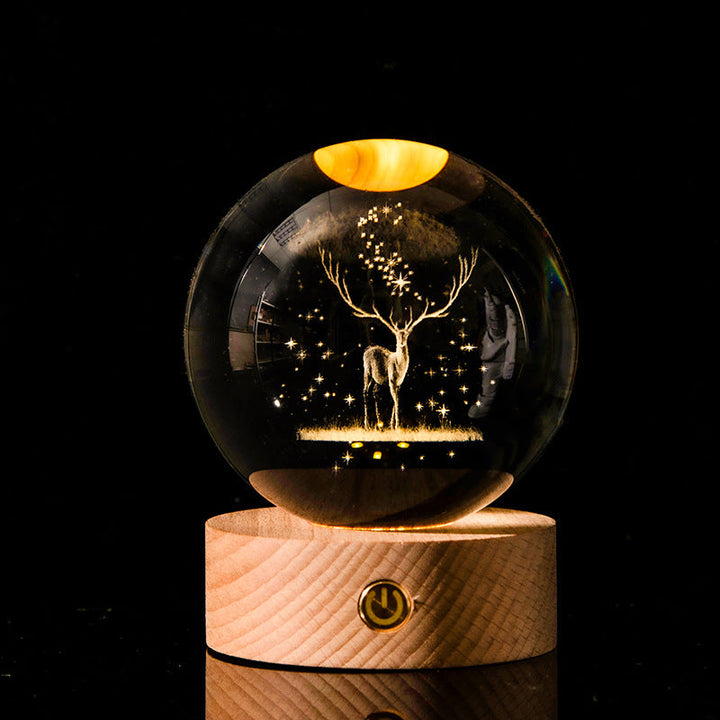 Galaxy Crystal Ball Lamp | Luvikno