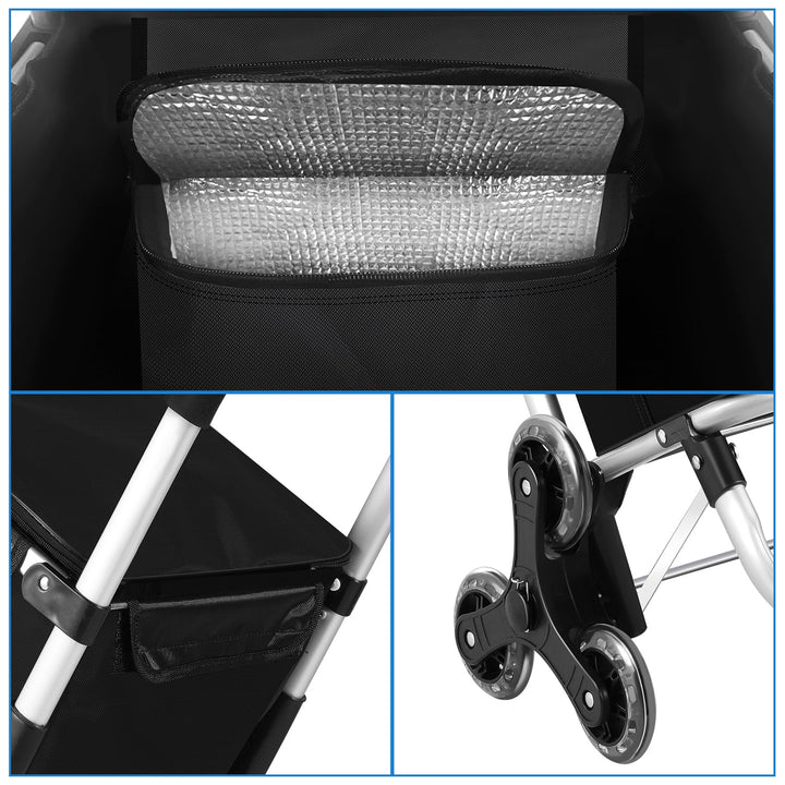 Shopping trolley shopping roller foldable 40L | Luvikno