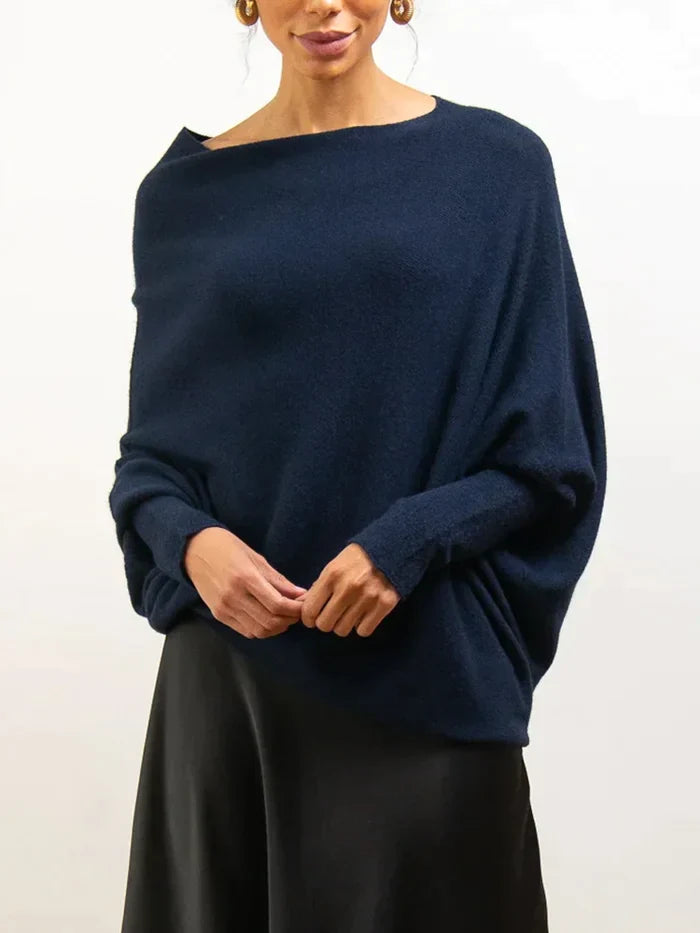 Luvik | Asymmetrisk draperingstrikk
