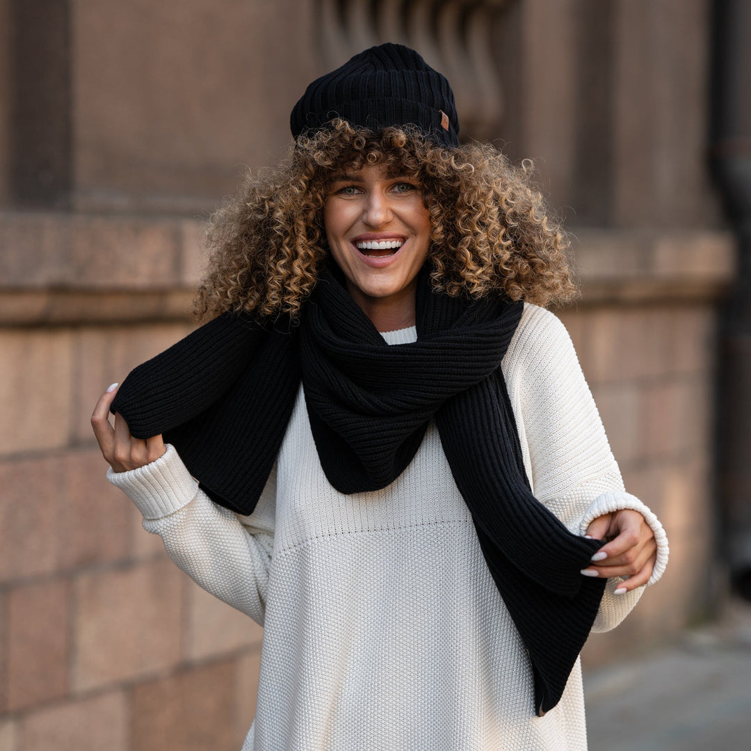 CozyMerino Beanie - Luksus Merinoullhatt for Damer Luvikno