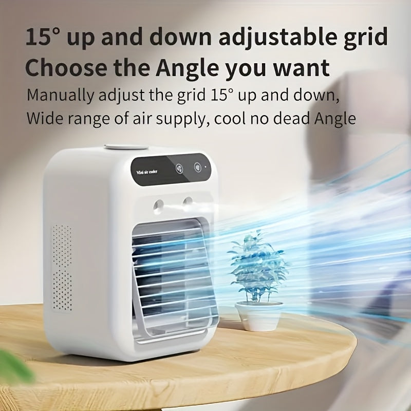 BriesKoel Mini Air Cooler med Vifte og Luftfukter | Luvikno