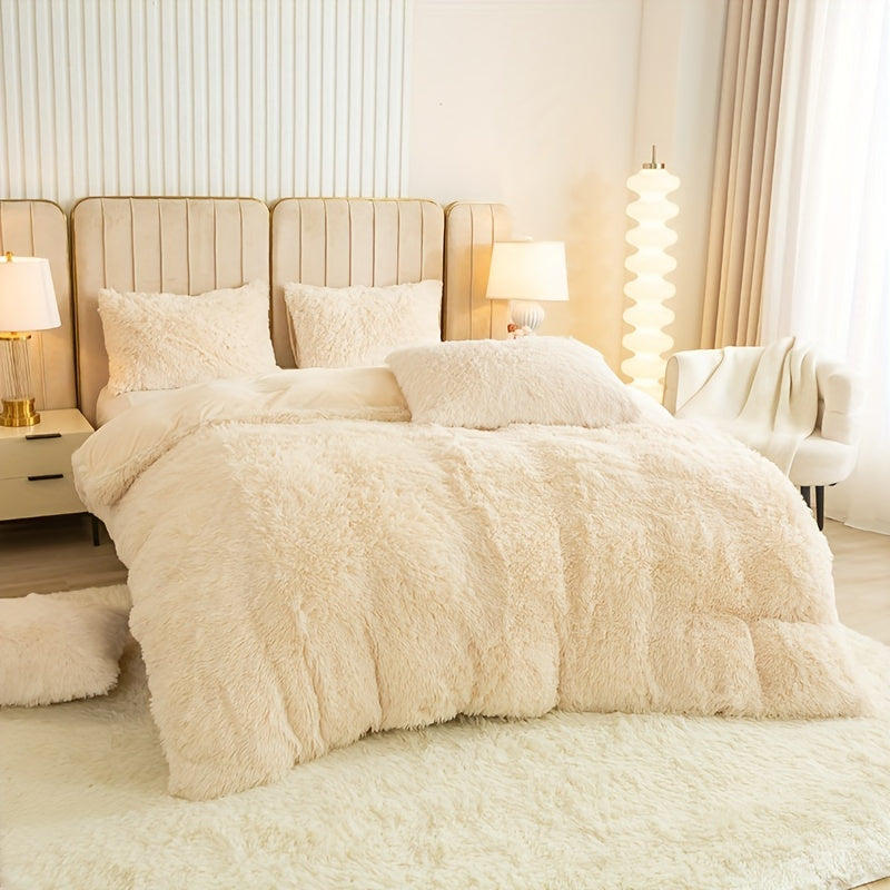 Luvikno | Ultra Soft Plush Duvet Cover Set with Zipper - Luksus & Komfort