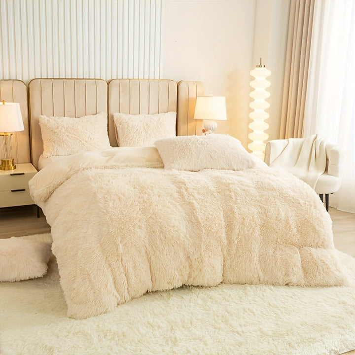 Luvikno | Ultra Soft Plush Duvet Cover Set with Zipper - Luksus & Komfort