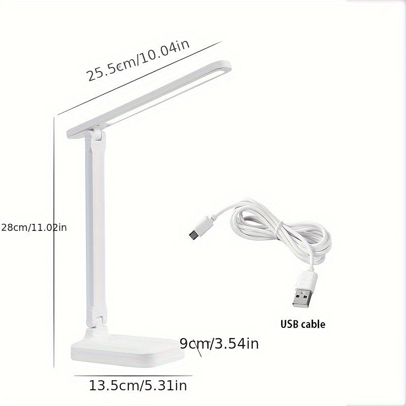LumiDesk – Justerbar LED Skrivebordslampe med Berøring og USB Luvikno