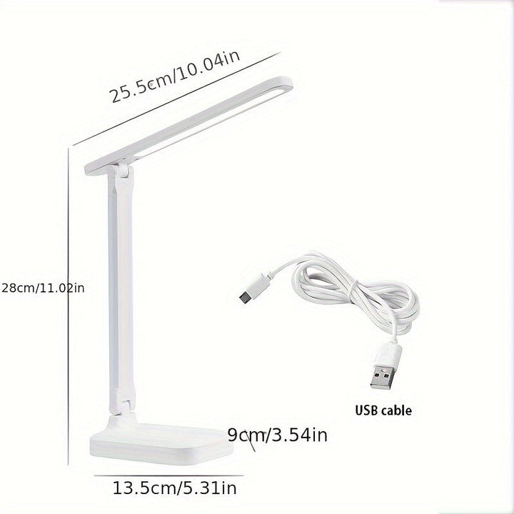 LumiDesk – Justerbar LED Skrivebordslampe med Berøring og USB Luvikno