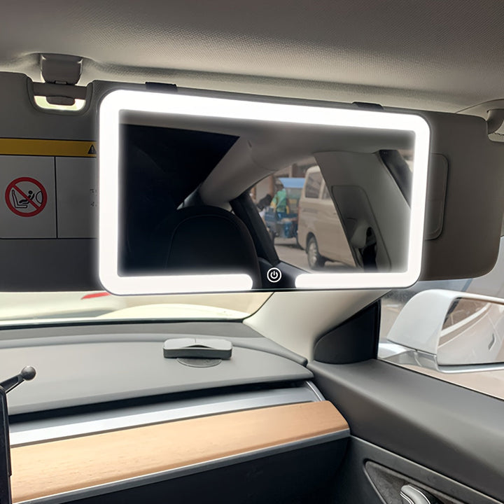 GlowMirror – Dimmbar sminkespeil med USB-lading Luvikno