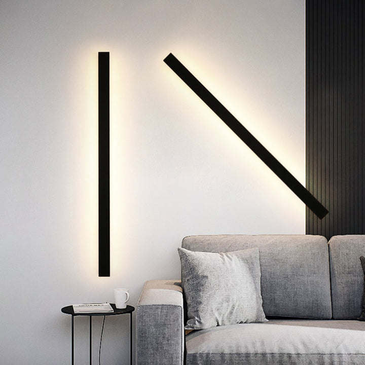 Zenith - Tight LED Vegglamper Svart Metall for Innendørs og Utendørs, Moderne Design for Hage og Hall | Luvikno