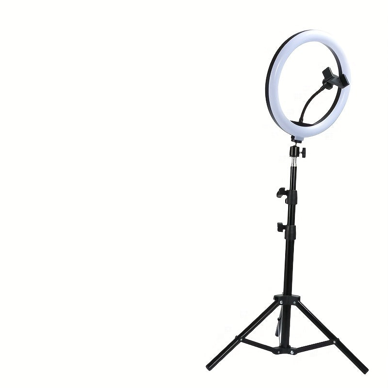Luvikno | LED Ring Light med justerbart stativ og telefonholder for selfies og videoinnspilling