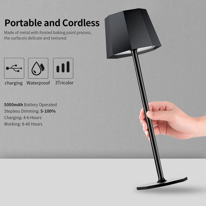 DuoGlow | Batteridrevet 2-delt sett Trådløs bordlampe Luvikno