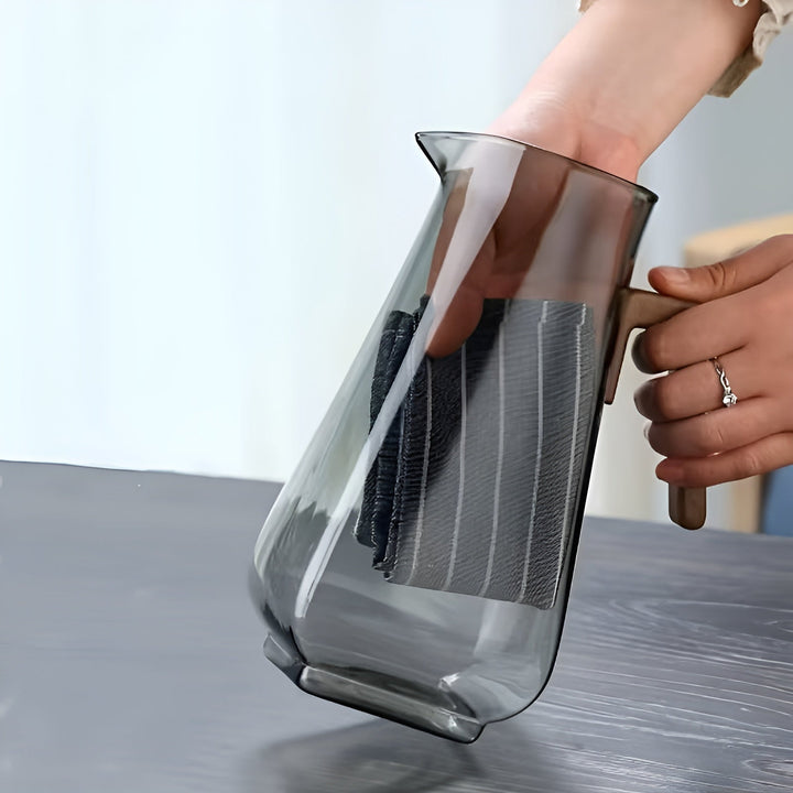 Glass kanne med stor kapasitet – Varmeresistent og holdbar | Perfekt for vann og juice | Luvikno
