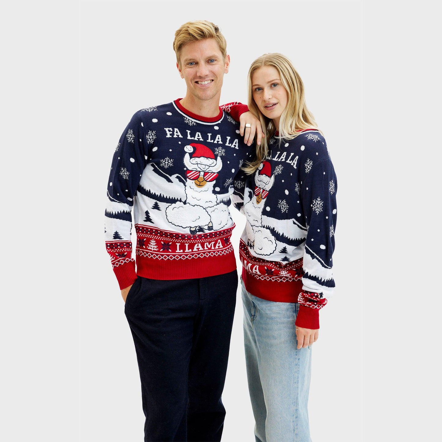 Luvik | Fa La La La Llama Neule - Miehet