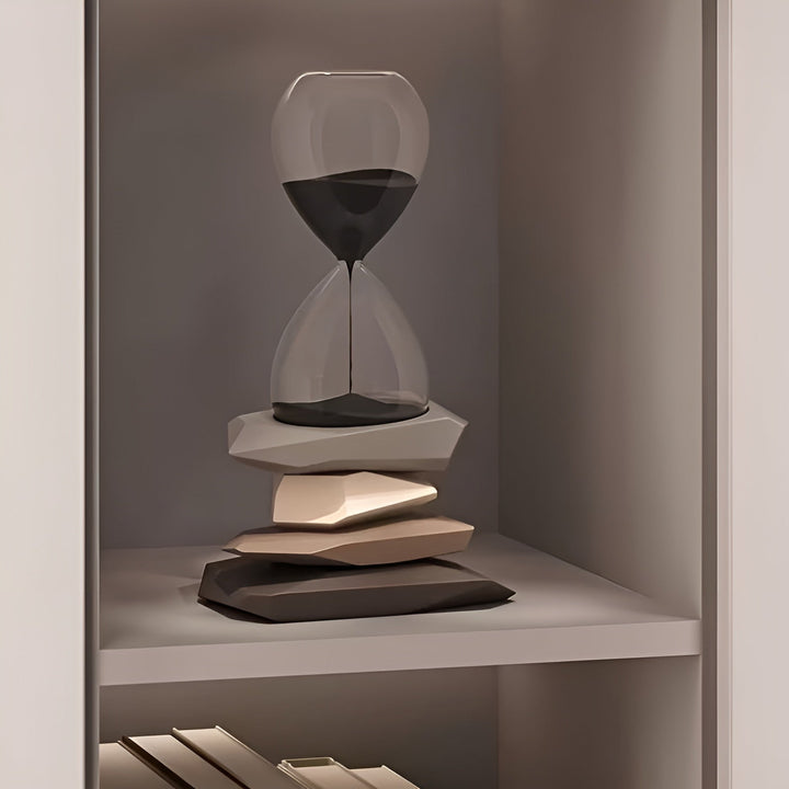 Minimalist Timeglass – Tidøs & Dekorativ | Perfekt for Stue og Kontor | Luvikno
