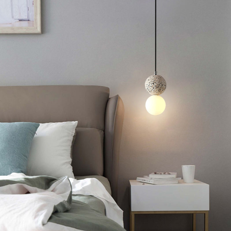 Luvikno | Aurora Glow - Luksus LED Pendellampe i Svart/Hvitt