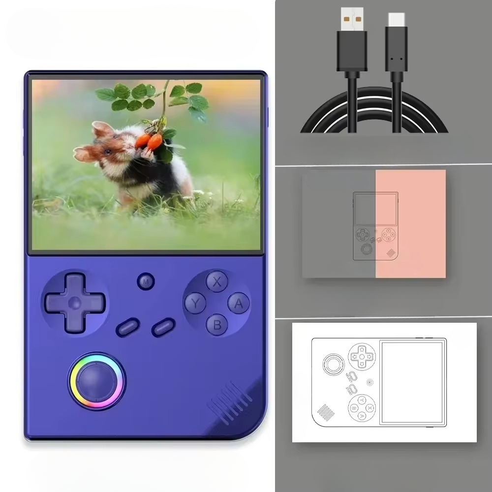 64-Bit Retro Håndholdt Spillkonsoll med 4-Tommers IPS-Skjerm, WiFi og Bluetooth Luvikno
