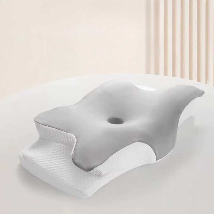 Fjærformet minneskum ergonomisk pute | Luvikno