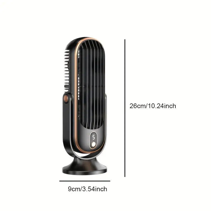 Bærbar mini luftkondisjonering med USB-lading – 5 hastigheter og 720° rotasjon | Luvikno