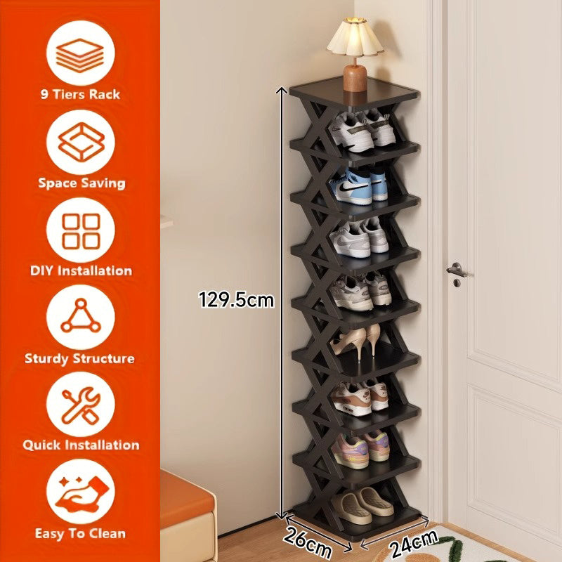 Narrow Shoe Rack Tower | Luvikno