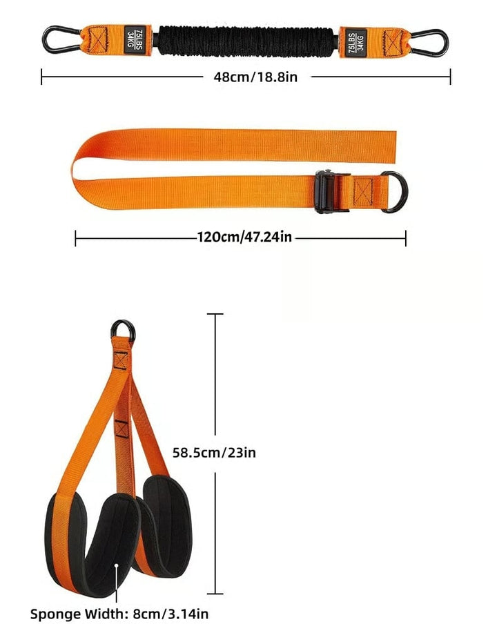 Pull-up assistanseband med dobbelt fot system | Luvikno