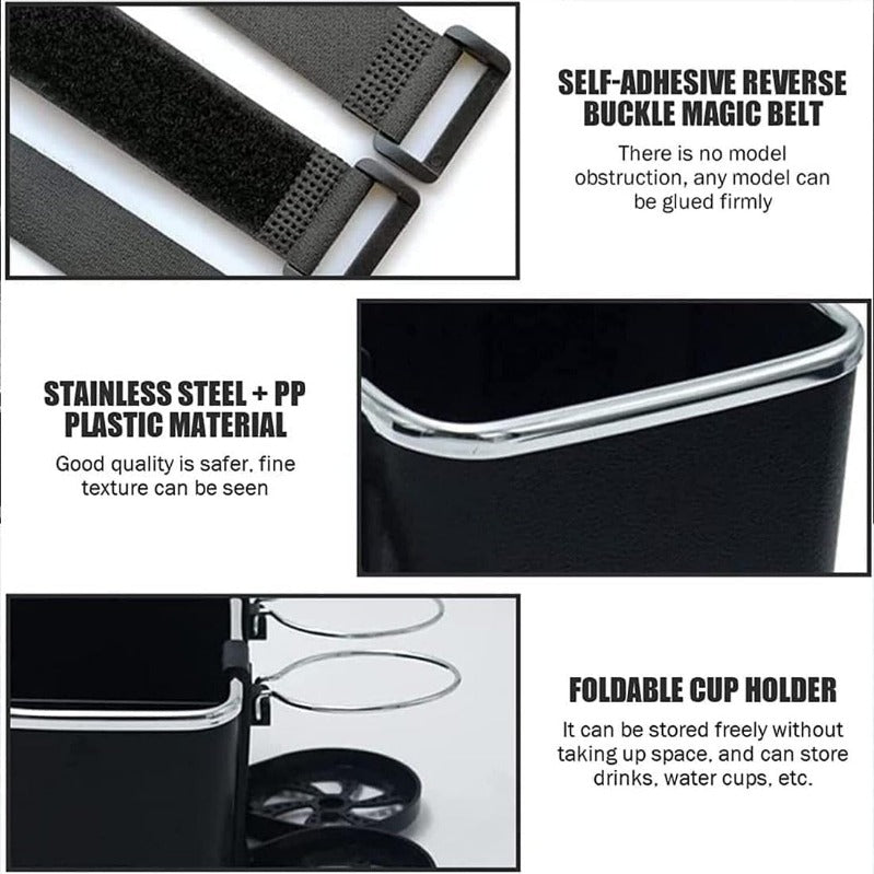 Armlene Organizer med Twin Fold-Flat Koppholdere Luvikno
