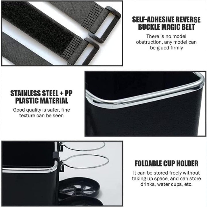 Armlene Organizer med Twin Fold-Flat Koppholdere Luvikno