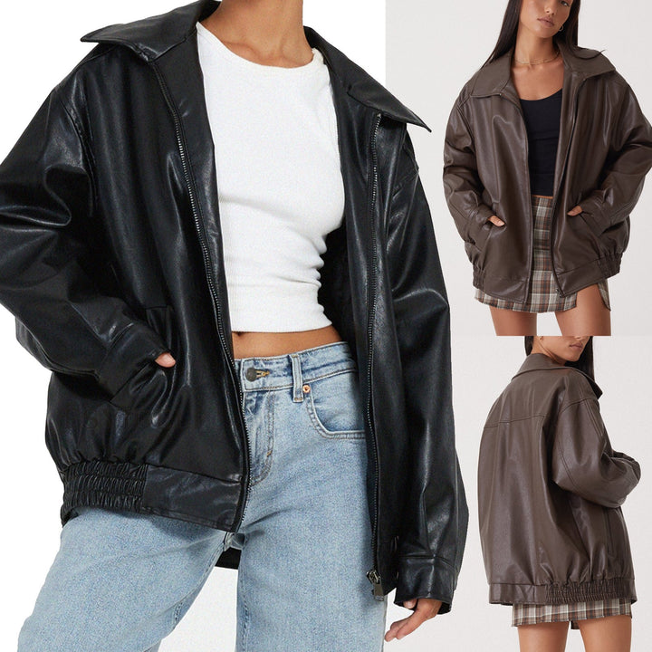 Luvik | Nahkatakki Naisten Luotijuna Tyyli Yläosa