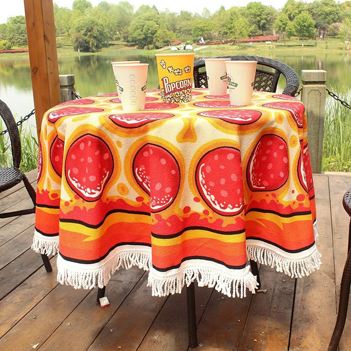 Dame stor strandligger med Hamburger-design Luvikno