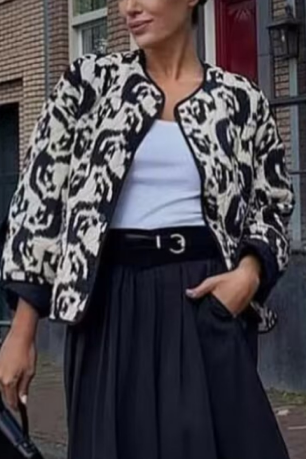 Luvik | Tieripainatus Puuvillatakki