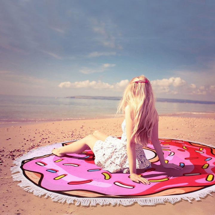 Dame stor strandligger med Hamburger-design Luvikno