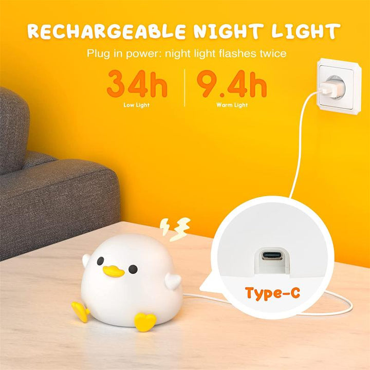 Luvikno | Ducky Buddy Lampe - Beroligende Nattlys For En Bedre Søvn For Ditt Barn