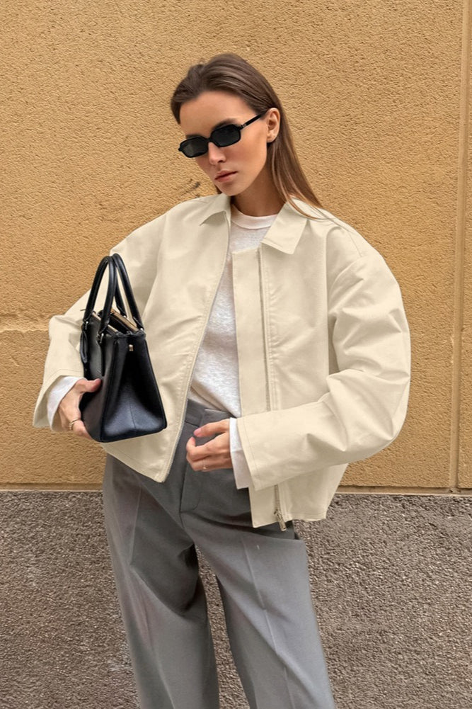 Luvik | Fit Khaki Bomulljakke