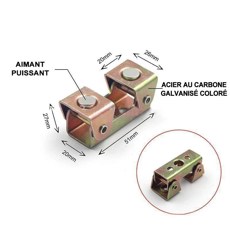 Justerbar V Magnetisk Støtte for Sveising (2 deler) | Luvikno